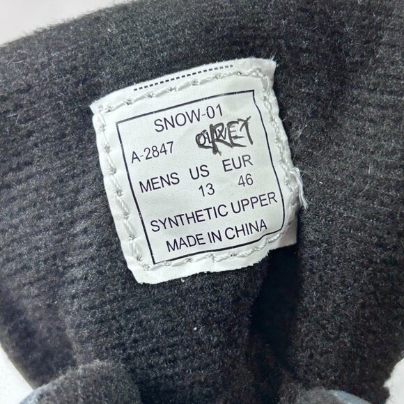 Akademiks Men's Waterproof Snow Boots Black Duck Toe Size US 13 - No Box - Picture 9 of 11